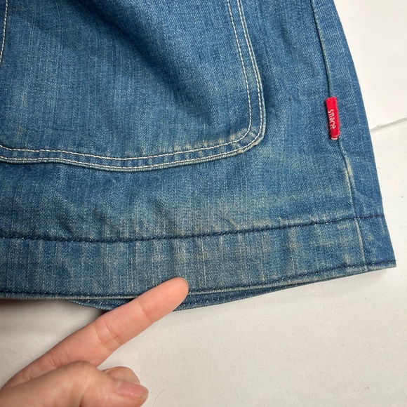 Deus Ex Machina Jacket Mens Medium Chore Denim Coat Flanel Corduroy Collar - Picture 8 of 11